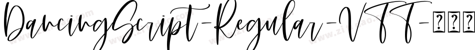 DancingScript-Regular-VTT字体转换