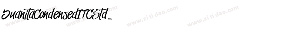 JuanitaCondensedITCStd字体转换