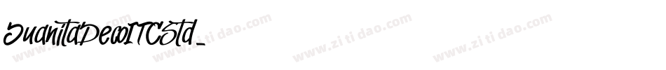 JuanitaDecoITCStd字体转换