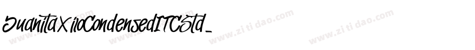 JuanitaXiloCondensedITCStd字体转换