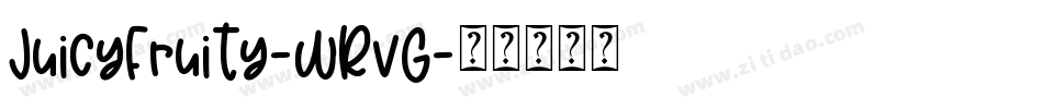 JuicyFruity-WRvG字体转换