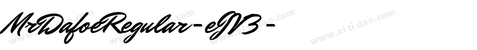 MrDafoeRegular-eJV3字体转换