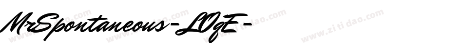 MrSpontaneous-LOqE字体转换