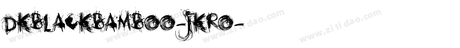 DkBlackBamboo-JKro字体转换