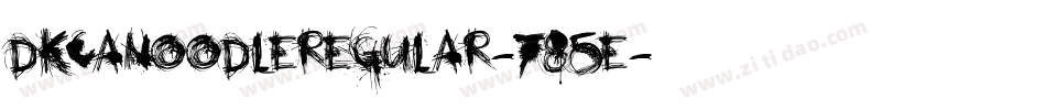 DkCanoodleRegular-785E字体转换