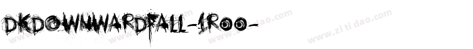 DkDownwardFall-1R00字体转换