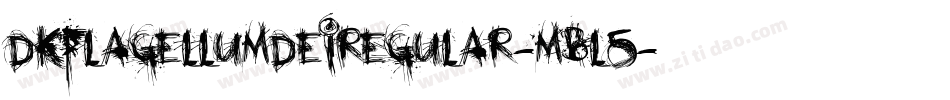 DkFlagellumDeiRegular-mBL5字体转换