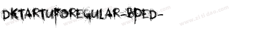 DkTartufoRegular-BPed字体转换