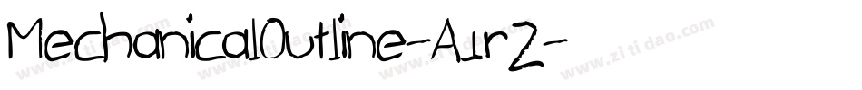 MechanicalOutline-A1r2字体转换
