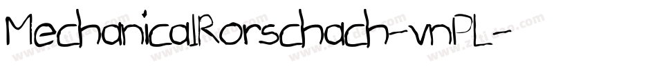 MechanicalRorschach-vnPL字体转换