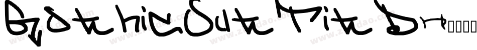 GothicOutTitD字体转换