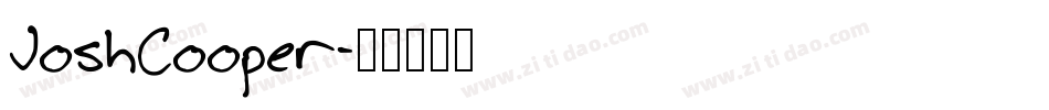 JoshCooper字体转换