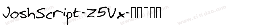 JoshScript-Z5Vx字体转换