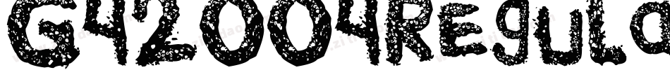 G42004Regular-2qKe字体转换