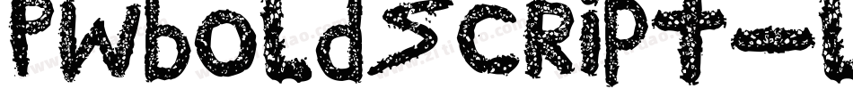 Pwboldscript-ljKe字体转换