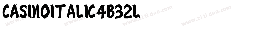 CasinoItalic-4B32l字体转换