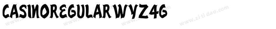 CasinoRegular-Wyz4G字体转换