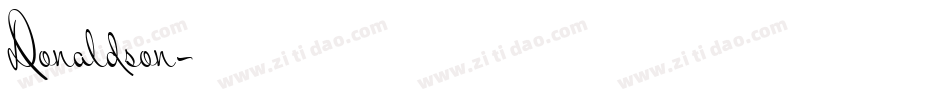 Donaldson字体转换