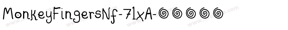 MonkeyFingersNf-71xA字体转换