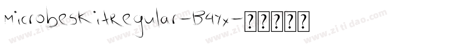 MicrobesKitRegular-B4Yx字体转换