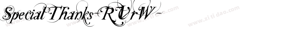 SpecialThanks-RVrW字体转换