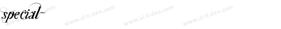 special字体转换