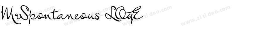 MrSpontaneous-LOqE字体转换
