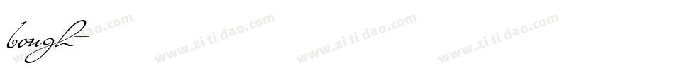 bough字体转换