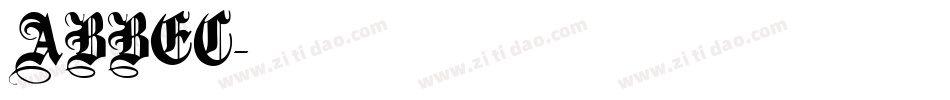 ABBEC字体转换