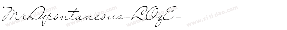 MrSpontaneous-LOqE字体转换