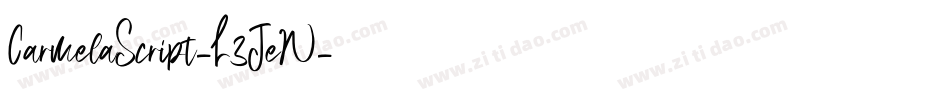 CarmelaScript-L3JeW字体转换