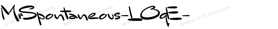 MrSpontaneous-LOqE字体转换