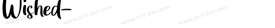 Wished字体转换