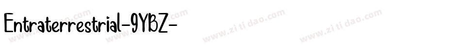 Entraterrestrial-9YBZ字体转换