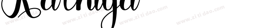 Kathiya字体转换