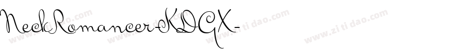 NeckRomancer-KDGX字体转换
