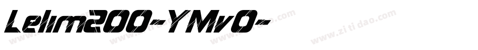 Lelim200-YMvO字体转换
