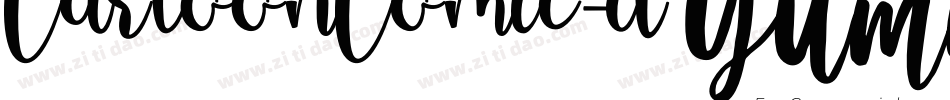 CartoonComic-d99W6字体转换