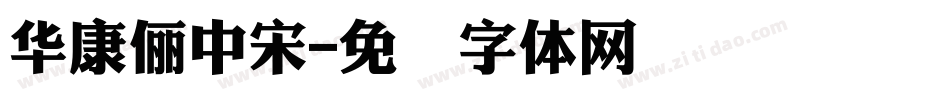華康儷中宋字体转换