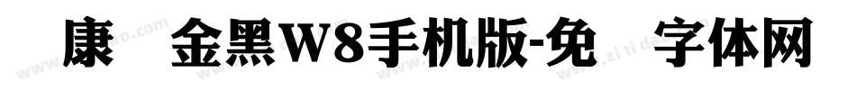 华康俪金黑W8手机版字体转换