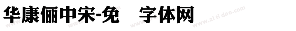 華康儷中宋字体转换
