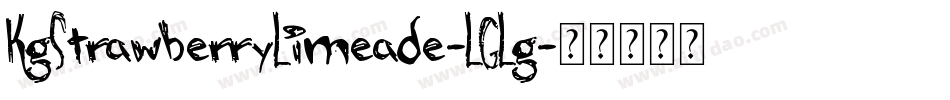 KgStrawberryLimeade-LGLg字体转换