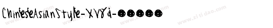 ChineseAsianStyle-XV8d字体转换