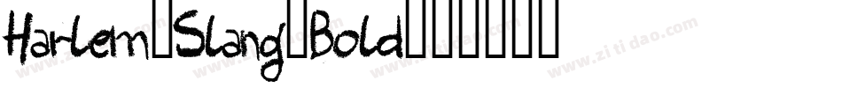 Harlem-Slang-Bold字体转换
