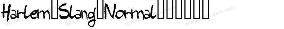 Harlem-Slang-Normal字体转换