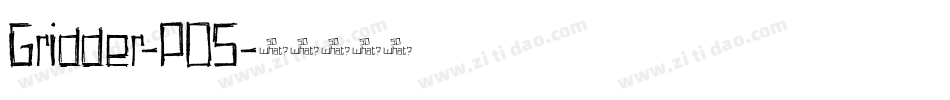 Gridder-POS字体转换