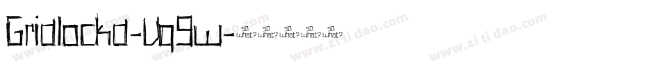 Gridlockd-Vq9w字体转换