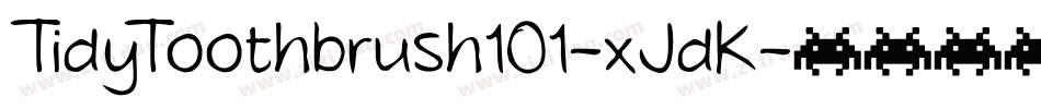 TidyToothbrush101-xJdK字体转换
