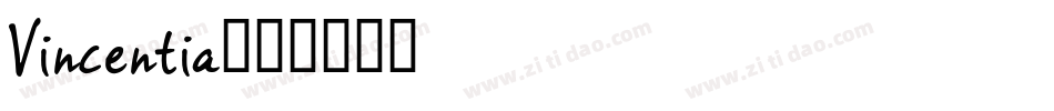 Vincentia字体转换