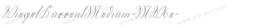 WiegelKurrentMedium-MW6e字体转换